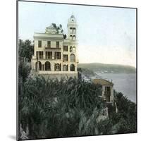 Bordighera (Italy), the Villa Garnier, Circa 1895-Leon, Levy et Fils-Mounted Photographic Print