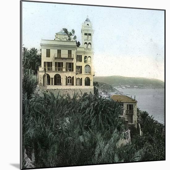 Bordighera (Italy), the Villa Garnier, Circa 1895-Leon, Levy et Fils-Mounted Photographic Print