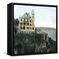 Bordighera (Italy), the Villa Garnier, Circa 1895-Leon, Levy et Fils-Framed Stretched Canvas