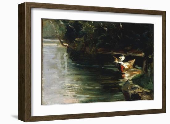 Bords de L'Yerres, c.1878-Gustave Caillebotte-Framed Giclee Print