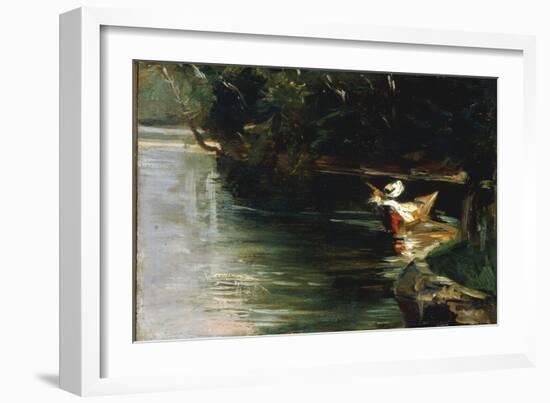 Bords de L'Yerres, c.1878-Gustave Caillebotte-Framed Giclee Print