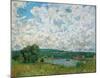 Bords de la Seine-Alfred Sisley-Mounted Collectable Print