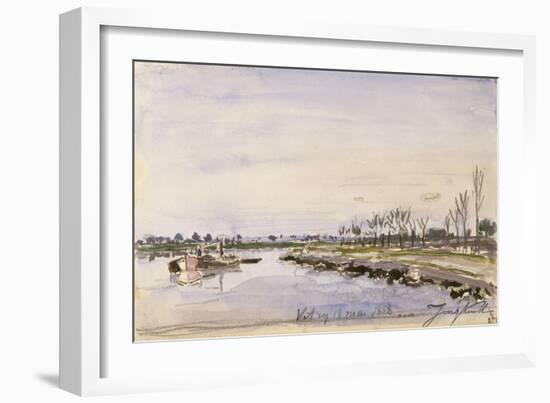 Bords de rivière-Johan Barthold Jongkind-Framed Giclee Print