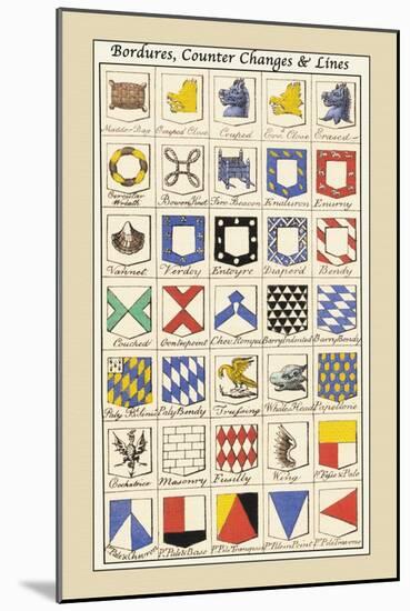 Bordures, Counter Changes and Lines-Hugh Clark-Mounted Art Print