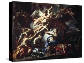 Boreas Raping Orythia-Francesco Solimena-Stretched Canvas