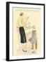 Bored Woman Reading to Daughter-null-Framed Art Print