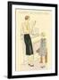 Bored Woman Reading to Daughter-null-Framed Art Print