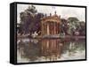 Borghese Villa Gardens-Alberto Pisa-Framed Stretched Canvas