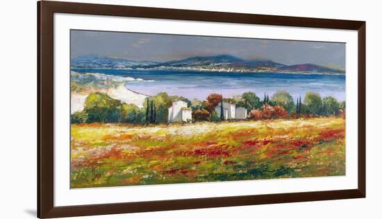 Borgo mediterraneo-Luigi Florio-Framed Art Print