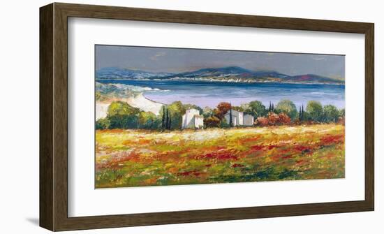 Borgo mediterraneo-Luigi Florio-Framed Art Print