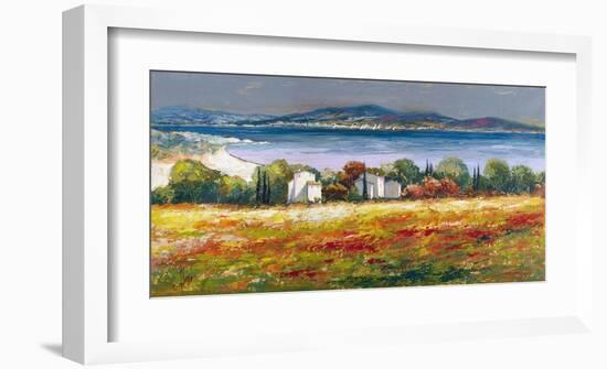 Borgo mediterraneo-Luigi Florio-Framed Art Print