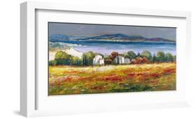 Borgo mediterraneo-Luigi Florio-Framed Art Print