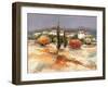 Borgo nel sole-Luigi Florio-Framed Art Print