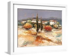 Borgo nel sole-Luigi Florio-Framed Art Print