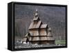 Borgund Stave Church, Laerdalen, Norway-Niall Benvie-Framed Stretched Canvas