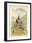 Borgund Stave Church, Norway-null-Framed Giclee Print