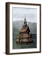 Borgund Stave Church, Sogn Og Fjordane, Norway, C1890-L Boulanger-Framed Giclee Print