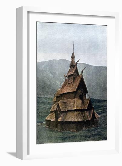 Borgund Stave Church, Sogn Og Fjordane, Norway, C1890-L Boulanger-Framed Giclee Print