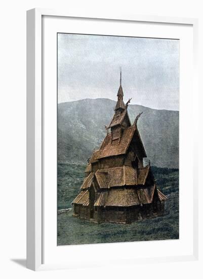 Borgund Stave Church, Sogn Og Fjordane, Norway, C1890-L Boulanger-Framed Giclee Print