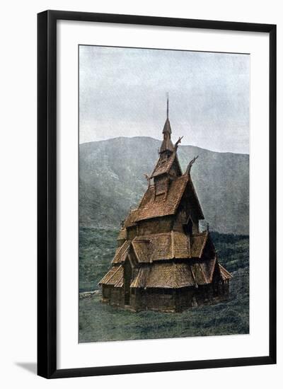 Borgund Stave Church, Sogn Og Fjordane, Norway, C1890-L Boulanger-Framed Giclee Print