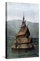 Borgund Stave Church, Sogn Og Fjordane, Norway, C1890-L Boulanger-Stretched Canvas