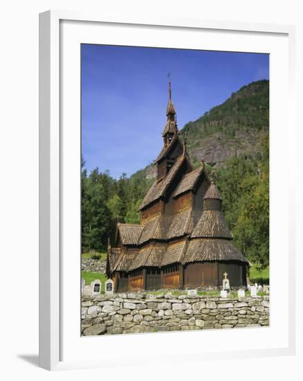 Borgund Stave Church, Western Fjords, Norway-Gavin Hellier-Framed Photographic Print