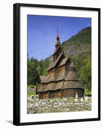 Borgund Stave Church, Western Fjords, Norway-Gavin Hellier-Framed Photographic Print