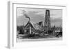 Boring for Foundations for the New York and Brooklyn Suspension Bridge. See Page 551.-null-Framed Giclee Print