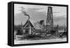 Boring for Foundations for the New York and Brooklyn Suspension Bridge. See Page 551.-null-Framed Stretched Canvas