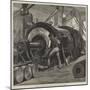 Boring the Trunnion Coil of the 81-Ton Gun at Woolwich Arsenal-William Heysham Overend-Mounted Giclee Print