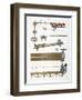 Boring Wooden Pipes, and Casting and Drawing Iron Pipes, C1825-null-Framed Giclee Print