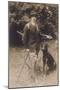 Boris and Hunting Dog-null-Mounted Photographic Print