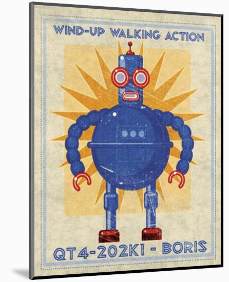 Boris Box Art Robot-John Golden-Mounted Giclee Print