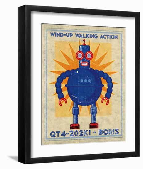 Boris Box Art Robot-John Golden-Framed Art Print