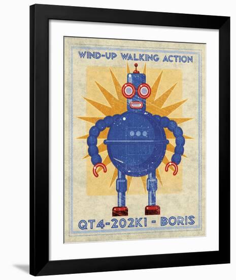 Boris Box Art Robot-John W^ Golden-Framed Art Print