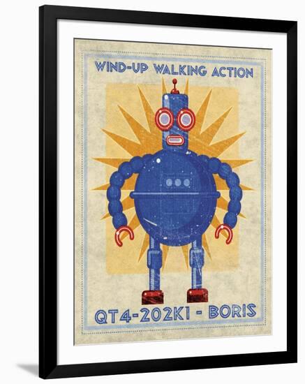 Boris Box Art Robot-John W Golden-Framed Giclee Print