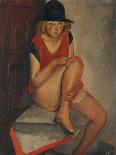 Lady in Top Hat, 1919-Boris Dmitryevich Grigoriev-Giclee Print
