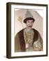 Boris Godunov (1551-1605). Colored Engraving.-Tarker-Framed Photographic Print