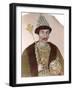 Boris Godunov (1551-1605). Colored Engraving.-Tarker-Framed Photographic Print