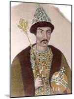 Boris Godunov (1551-1605). Colored Engraving.-Tarker-Mounted Photographic Print