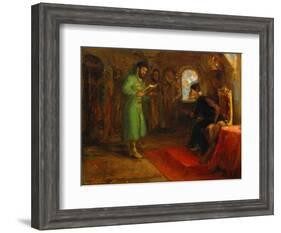 Boris Godunov with Ivan the Terrible-Ilya Efimovich Repin-Framed Giclee Print