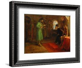 Boris Godunov with Ivan the Terrible-Ilya Efimovich Repin-Framed Giclee Print