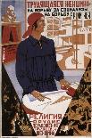 Working Woman in the Struggle for Socialism, Struggle Against Religion, 1931-Boris Grigoryevich Klinch-Giclee Print