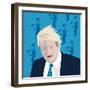 Boris Johnson and the zip wire-Claire Huntley-Framed Giclee Print