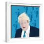 Boris Johnson and the zip wire-Claire Huntley-Framed Giclee Print