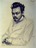 Portrait of Alexei M. Remizov, 1907-Boris Kustodiyev-Giclee Print