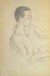 Merchant's Woman with a Mirror-Boris Kustodiyev-Giclee Print