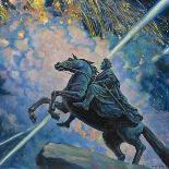 Fireworks. the Bronze Horseman-Boris Michaylovich Kustodiev-Giclee Print