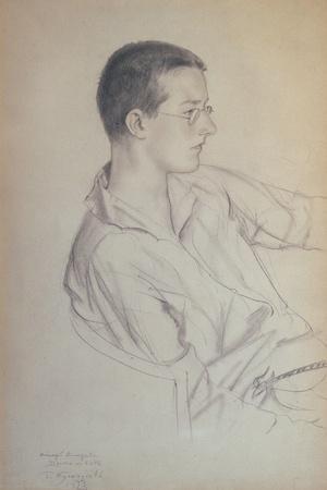 Portrait of the Composer Dmitri Shostakovitch (1906-197), 1923