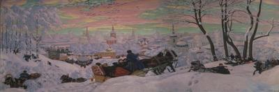 Hay Making, 1917-Boris Michaylovich Kustodiev-Giclee Print